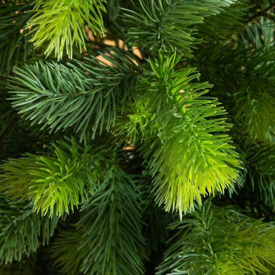 Nearly Natural 3ft. Unlit Artificial Real Touch Spruce Christmas Tree in White Decorative Planter